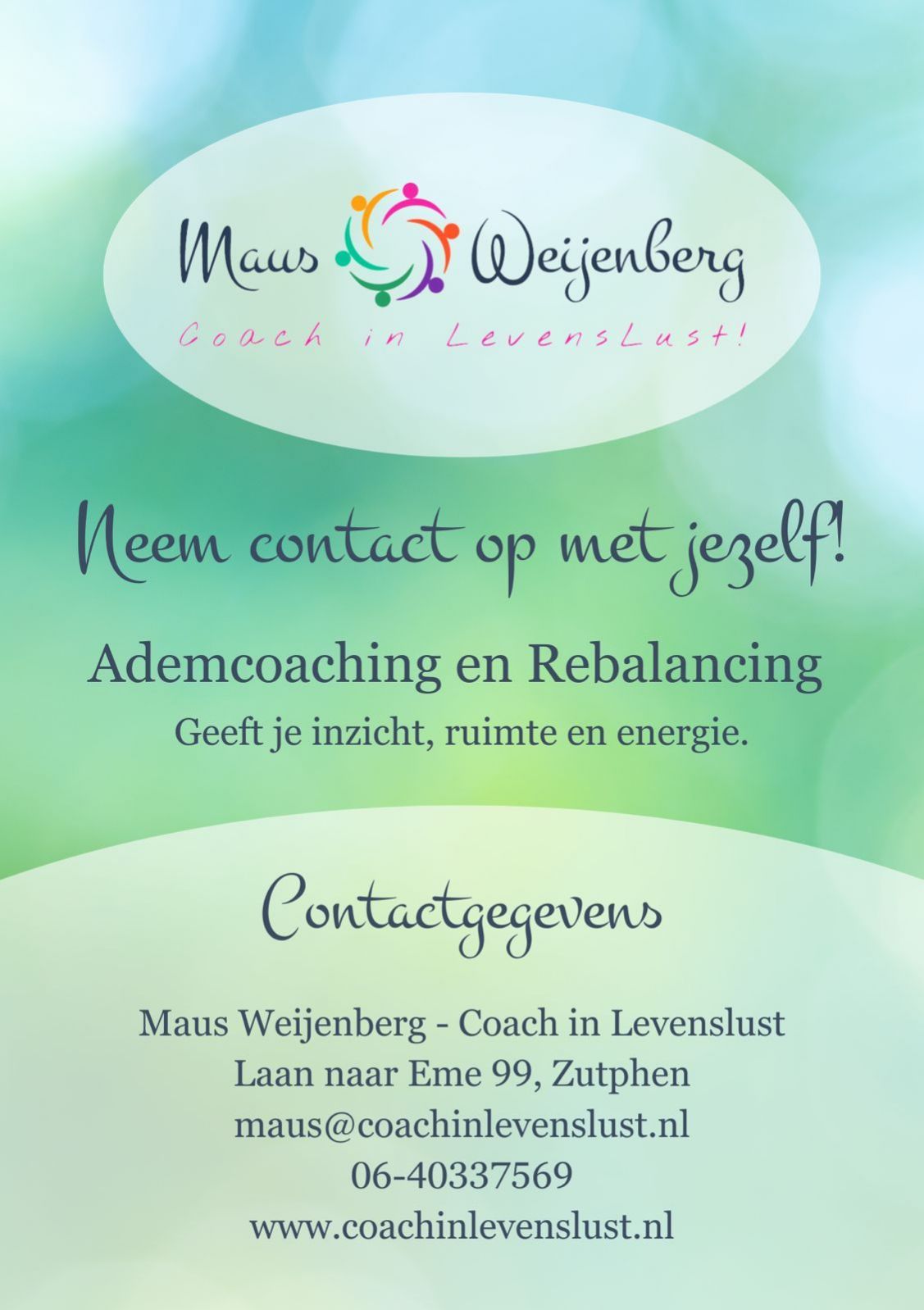 Neem contact op met jezelf Neem contact op met jezelf
